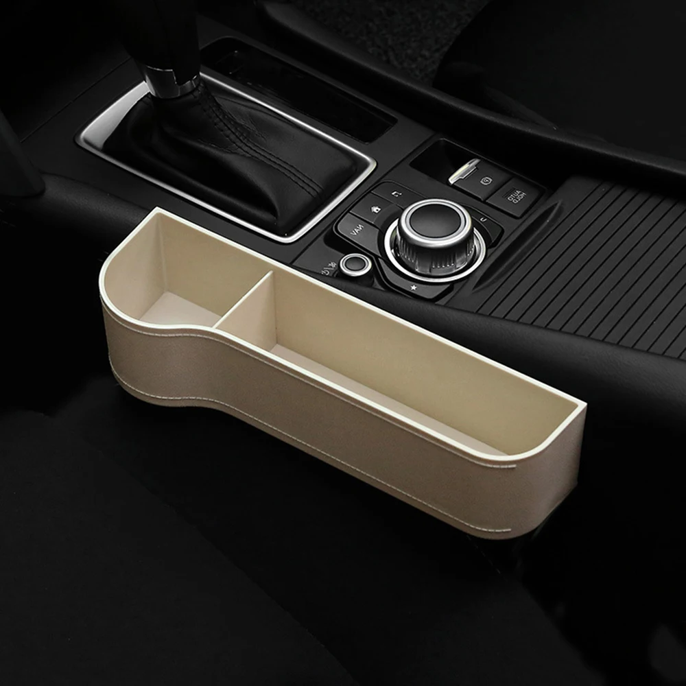 Кожаный Автомобильный зазор для сиденья органайзер чашек держатель