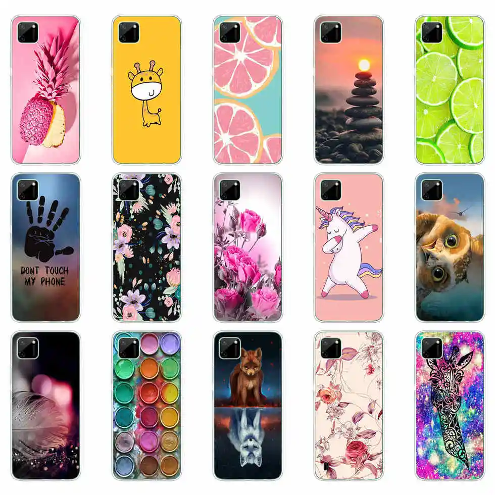 Чехол для Realme C11, Мягкий Силиконовый ТПУ чехол для OPPO Realme C11 C 11 RealmeC11, чехол для телефона RMX2185