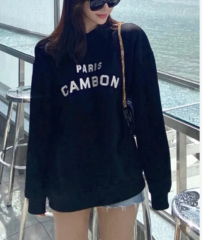 

Knitted Sweater Letter Sweater Women's Loose Korean Chic2021 New Spring and Autumn Thin Lazy Long Sleeve Top Small Man