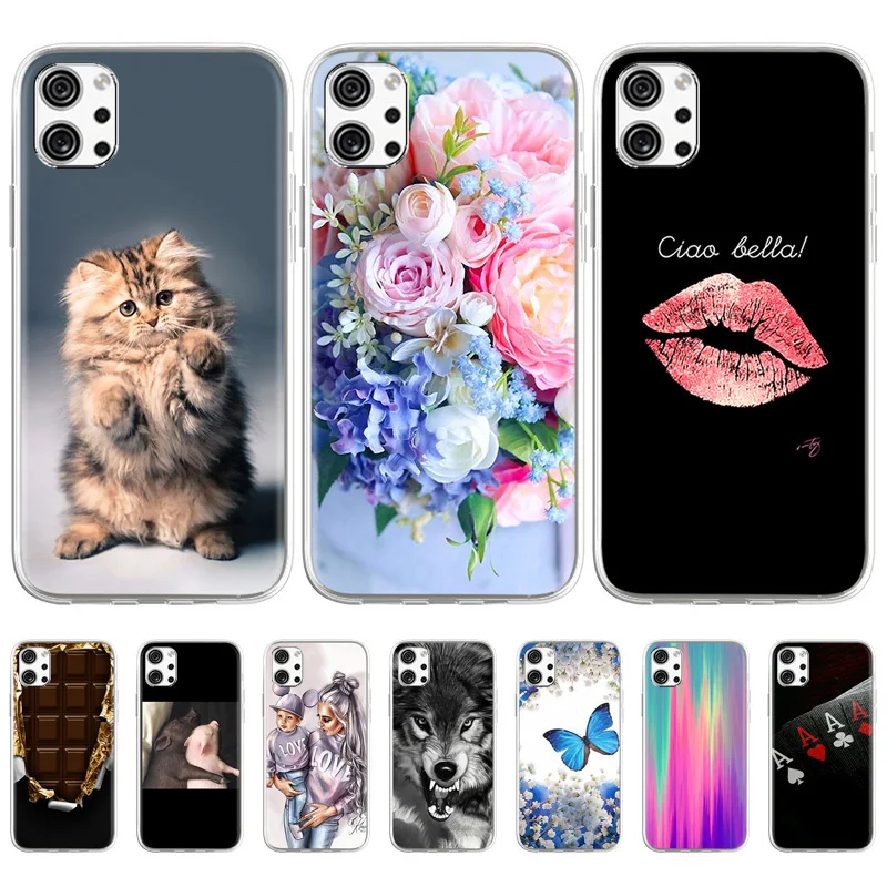 

For LG Q92 Case 6.7" Cute Cartoon Painted Phone Cover For LG K92 K 92 LMK920 LM-K920 Soft TPU Funda Q92 Q 92