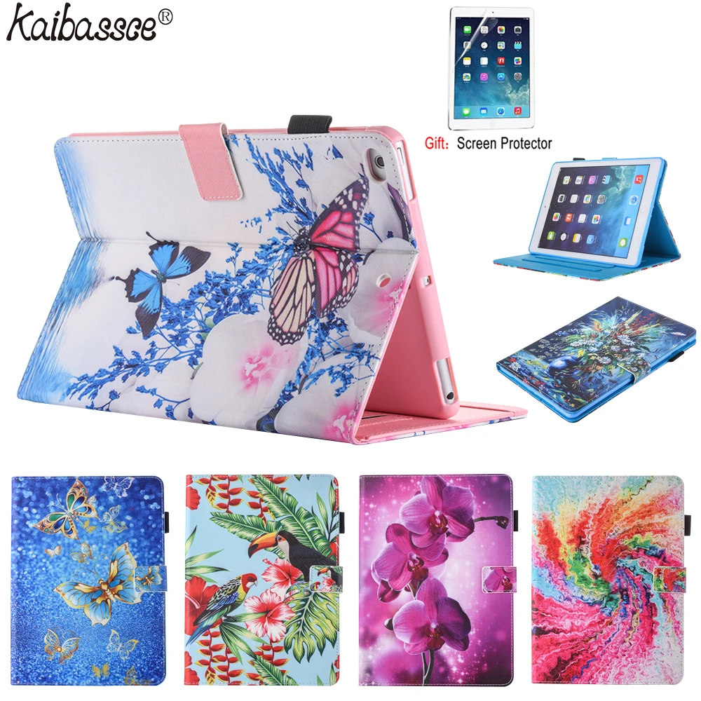Модный чехол KAIBASSCE с рисунком для iPad 5 6 Air1 2 9 7 дюйма умный мягкий из ТПУ Air 10