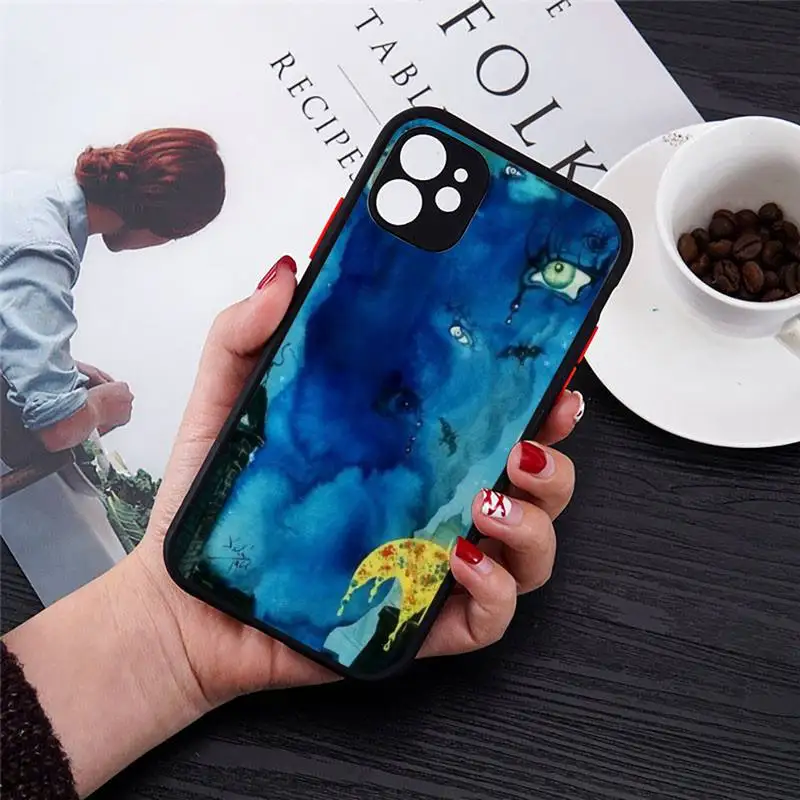 

Salvador Dali Art painting pattern Phone Case matte transparent For iphone 7 8 11 12 plus mini x xs xr pro max cover