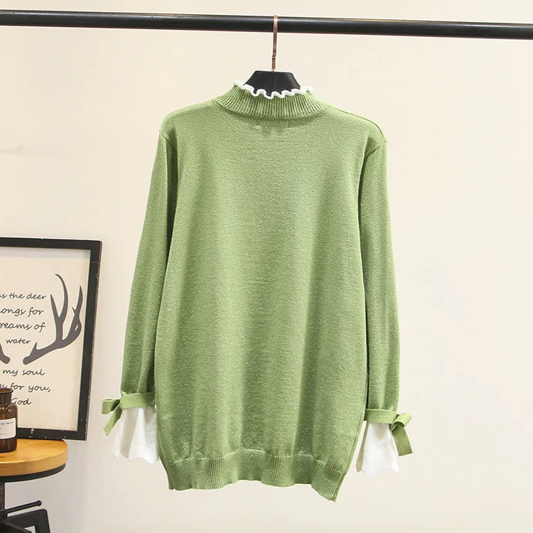 Повседневные незаменимые свитера размера плюс осень 2019 женские модные свободные