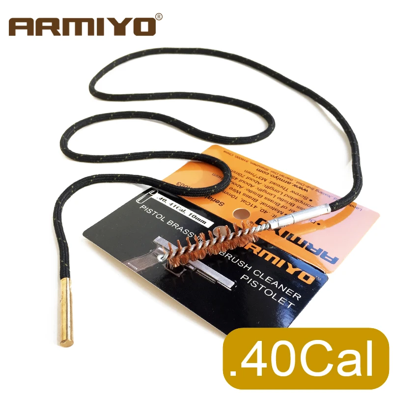 Armiyo щетка. 40Cal. 41Cal 10 мм пистолет отверстия щетки очиститель чистящий набор