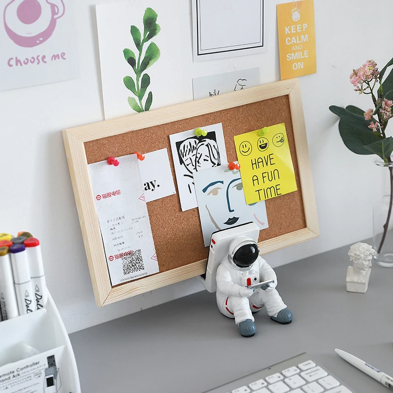 Креативная корковая доска с буквенным принтом объявлений для домашнего офиса