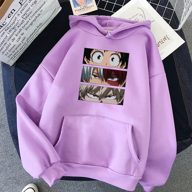 

My Hero Academia Men Female Hoodies Autumn Casual Pullover Sweats Hoodie Fashion Sweatshirts Japan Anime Hip Hop Sweatshirt Clot