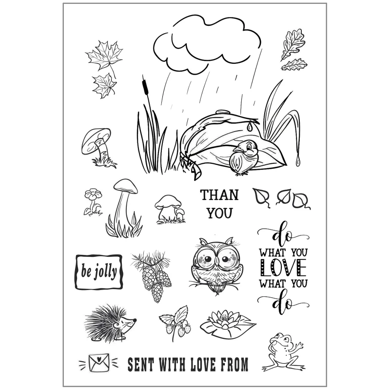 Bird Owl DIY Silicone Clear Stamp Cling Seal Scrapbook Embossing Album Decor | Дом и сад