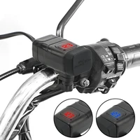 dual usb charger qc 3 0 moto accessories on off switch vehicle mounted motorcycle quick charger digital voltmeter adapter