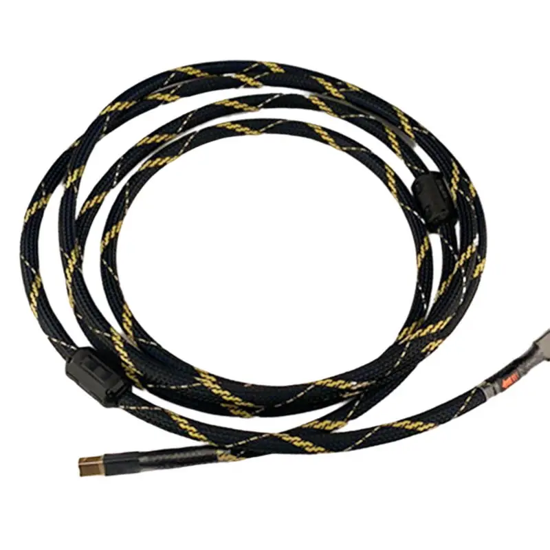 Аудиокабель QINCROWN, Hi-Fi USB-кабель типа A к типу B, кабель для передачи данных Hi-Fi для ЦАП-усилителя