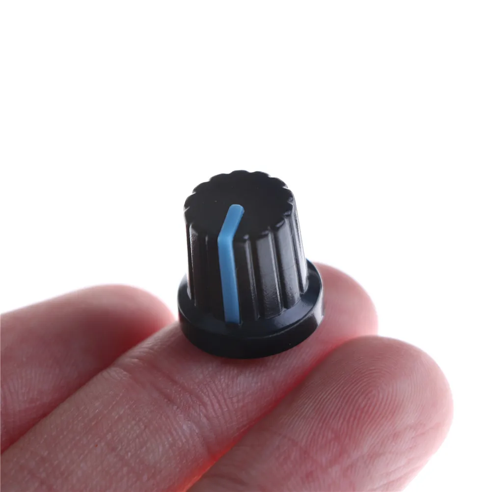 

Practical 20pcs 6mm Shaft Hole Dia Potentiometer Knobs Pot Caps Good Quality