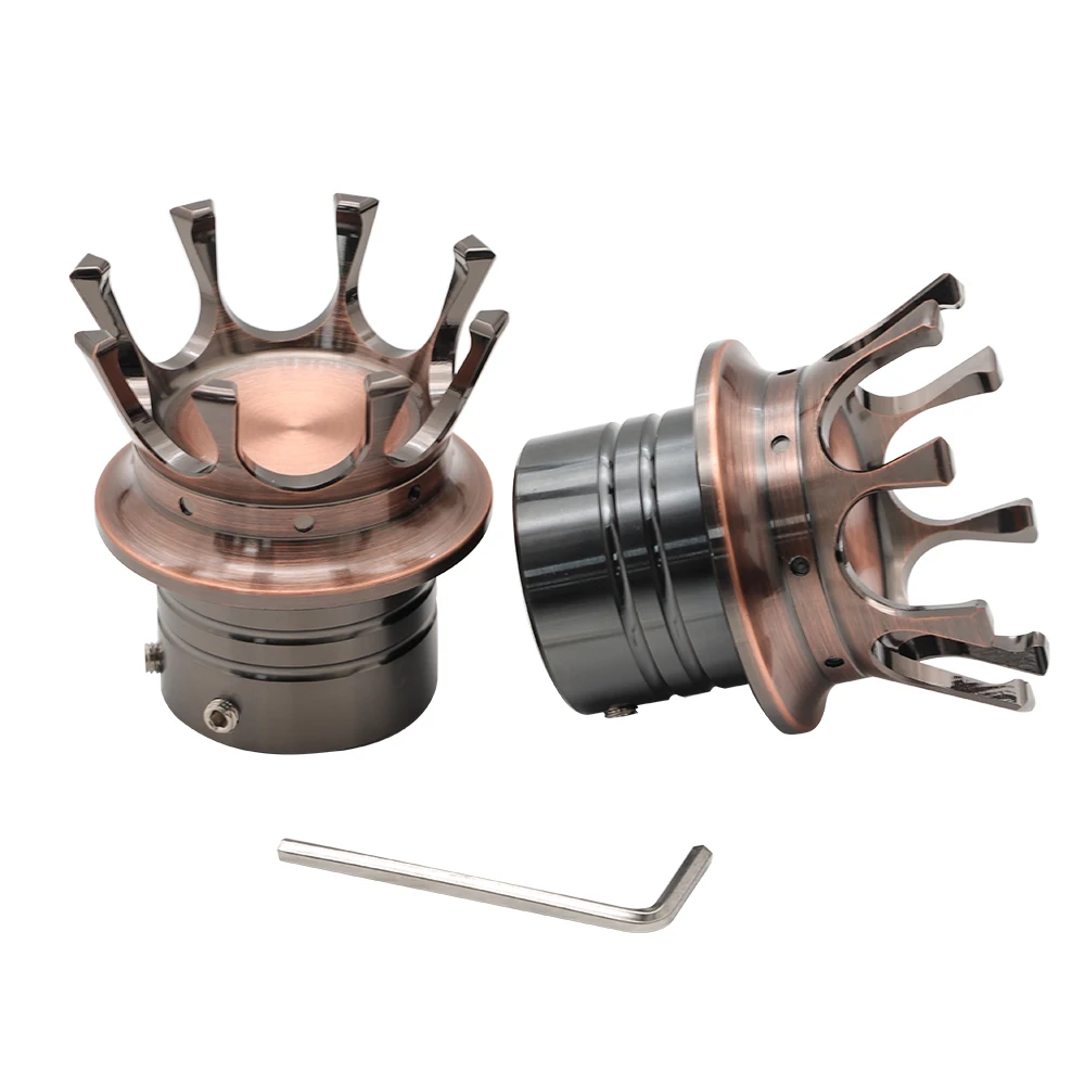 

Пара бронзовых крышек для передней оси мотоцикла, колпачки для гайки, корона для Harley Sportster XL883 1200 Dyna Fat Bob CVO softai Road Glide