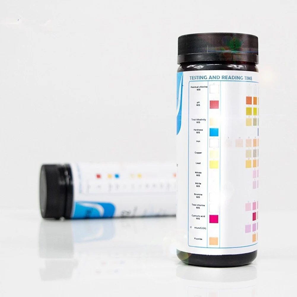 

Faucets Drinking water test strip Durable 50pcs 14-in-1 Kit Best Well & Tap NEW