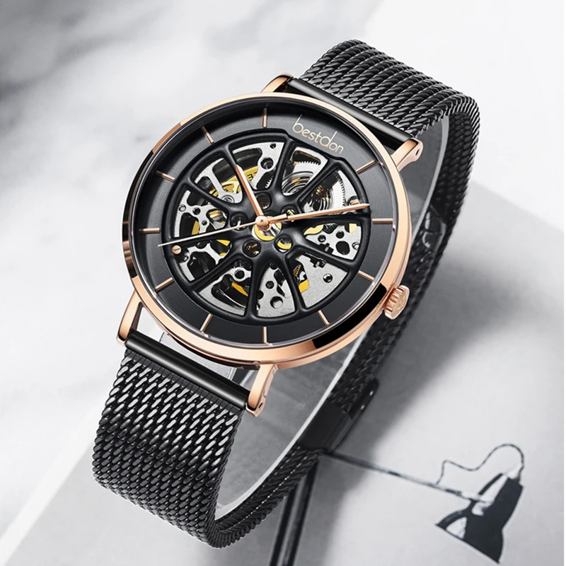 

Switzerland Sport Watches For Men Bestdon Automatic Mechanical Skeleton Watch Luxury Brand Clocks Reloj Hombre Relogio Masculino