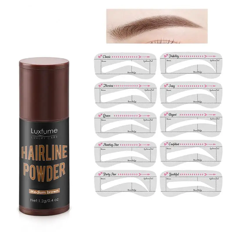 

Natural Hairline Eyebrow Powder Forehead And Temple Shadow Trimming Hair Powder Modificatio Eyebrow Bun Wig Powder Makeup Tools