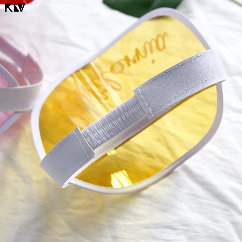 Унисекс летняя пластиковая Милая шляпа с солнцезащитным козырьком карамельного