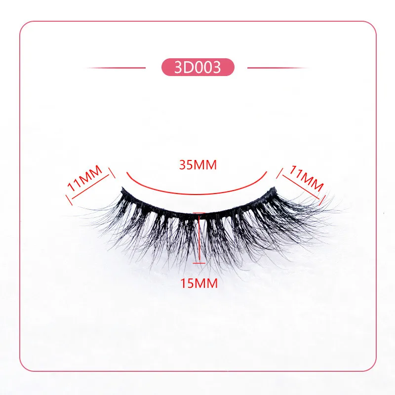 Makeup 3D Mink False Eyelashe Pure Manual Multi-layer Thick Natural Hand Made Eyelashes Extension | Красота и здоровье