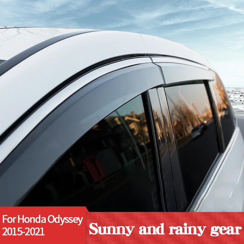 

For Honda ODYSSEY 2015 2016 2017 2018 2019 2020 2021 Window Visor Awnings Shelters Vent Shades Sun Rain Deflector Guard Auto