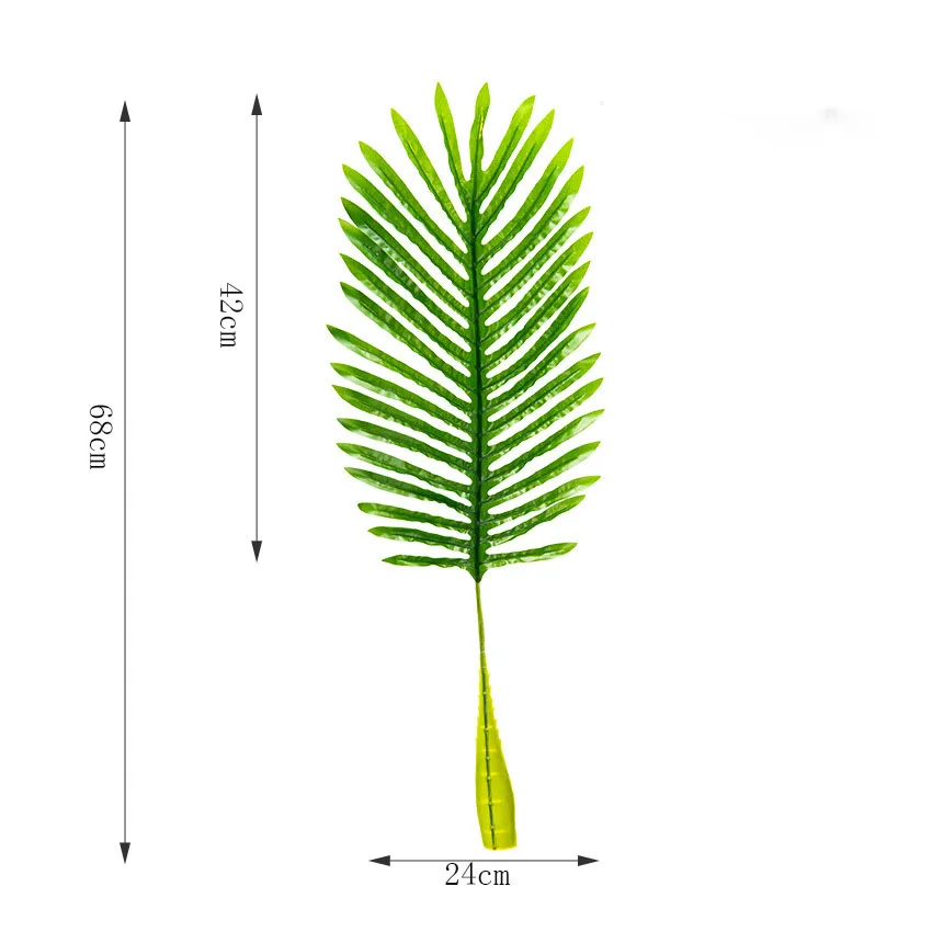 Цельные пластиковые искусственные растения monstera, тропические листья пальмы, украшения для дома и сада, аксессуары для фотосъемки - Цвет: Large SanWeiKui Qian