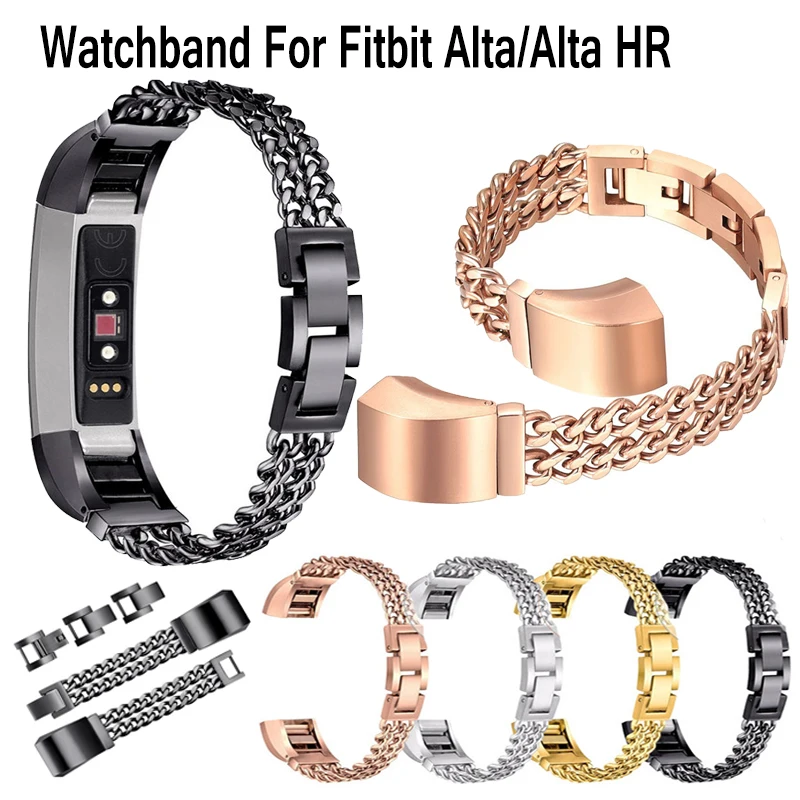 

Luxury watchband stainless steel Straps For Fitbit Alta smart watch strap band Wristband Replacement bracelet For Fitbit Alta HR