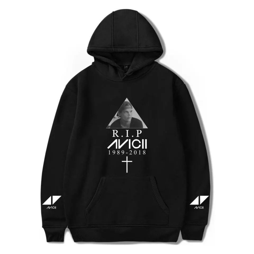Модные толстовки R.I.P с принтом Avicii Толстовка для мужчин и женщин в стиле