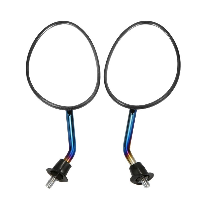 

1 Pair Motorcycle Scooter Universal Side Reflective Mirror 8mm Carbon Fiber Rearview Mirror Motorcycle Modification Accessories