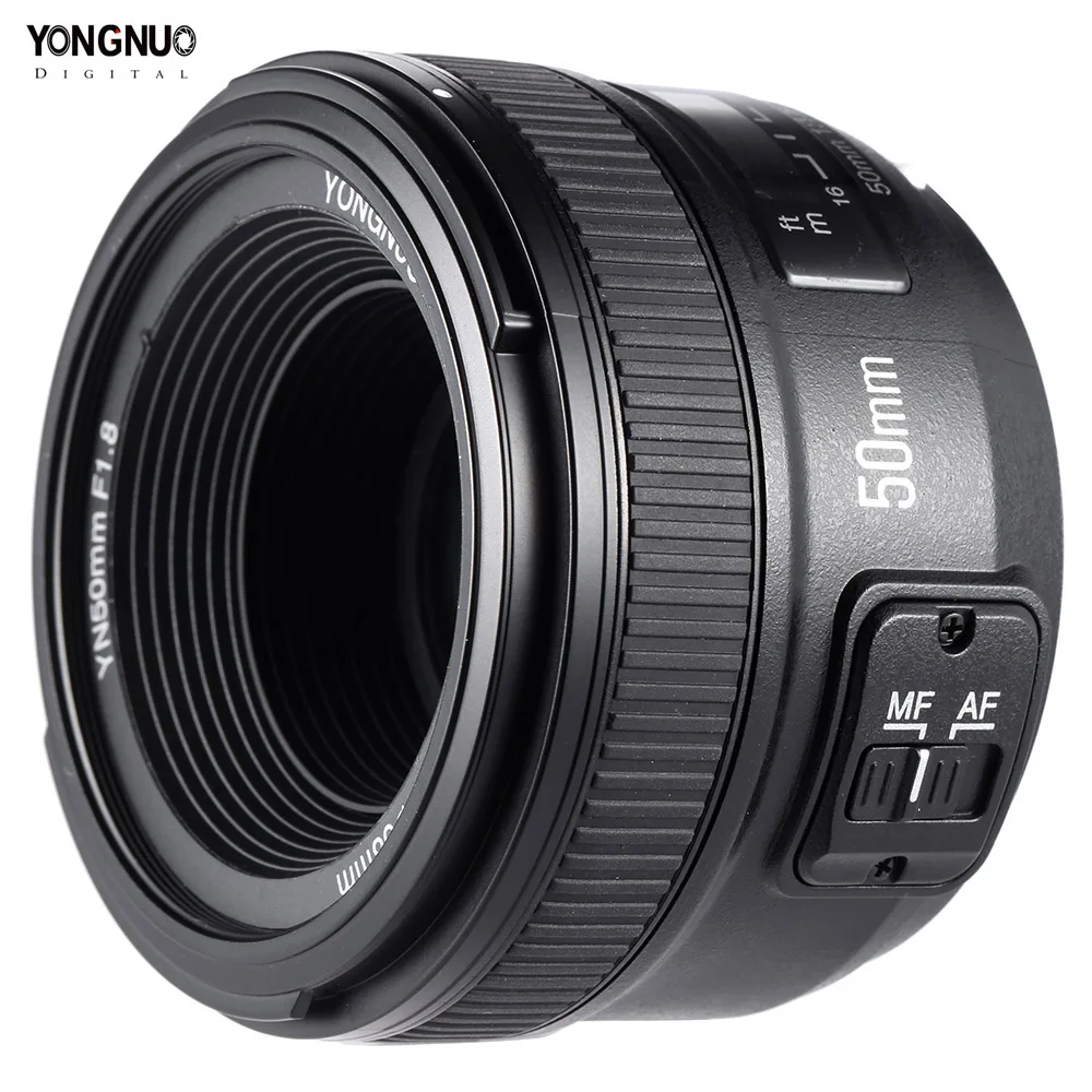 YONGNUO объектив YN50 мм 50 мм F1.8 объектив камеры для Canon для Nikon DLSR объектив камеры