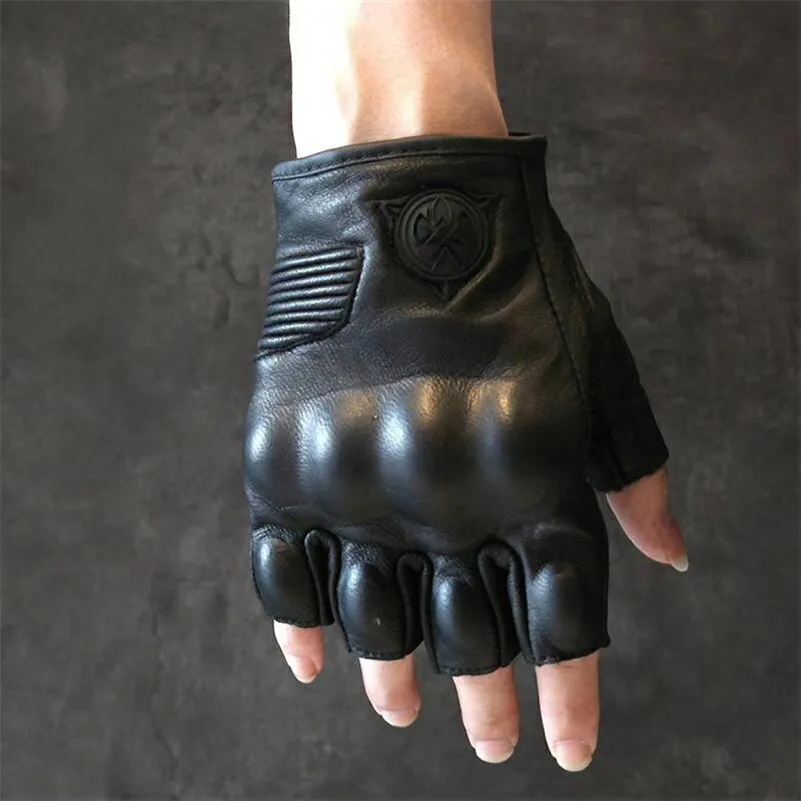 Мотоциклетные Перчатки из натуральной кожи в стиле ретро Классические городские