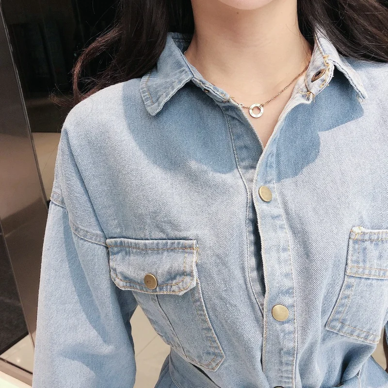 Женская блузка джинсовые рубашки поло с длинным рукавом blusas feminina женские топы