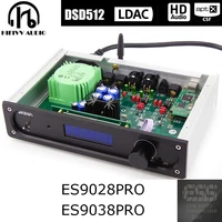 HiFi Bluetooth-compatible 5.1 QCC5125 ES9028PRO ES9038PRO of Audio DAC USB ES9038 decoder amplifier Support DSD512 32bit 384K