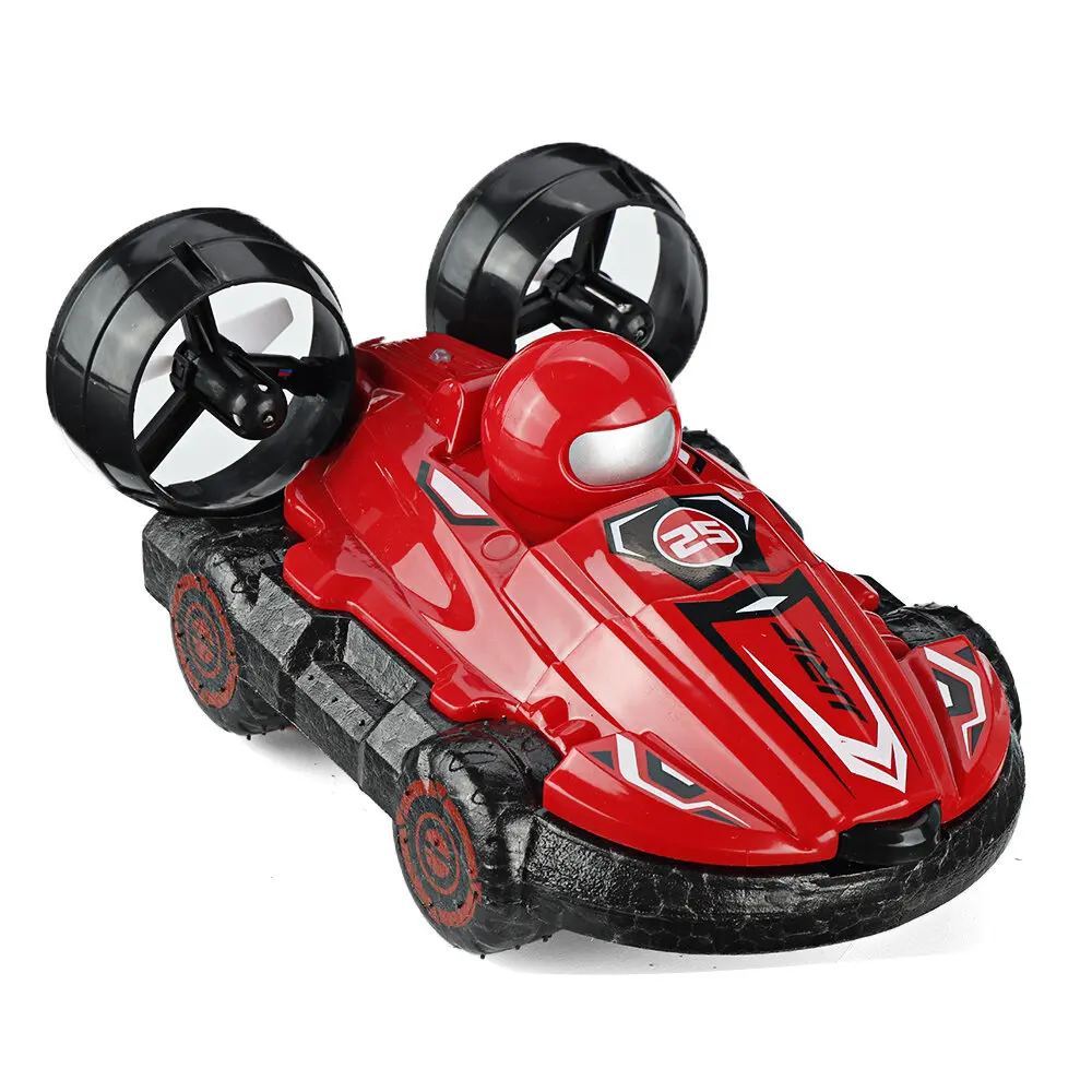 

D877 2 In 1 Amphibious RC Hovercraft Boat Stunt Drift Car Vehicles Model RTR Kids Toys Double Battery