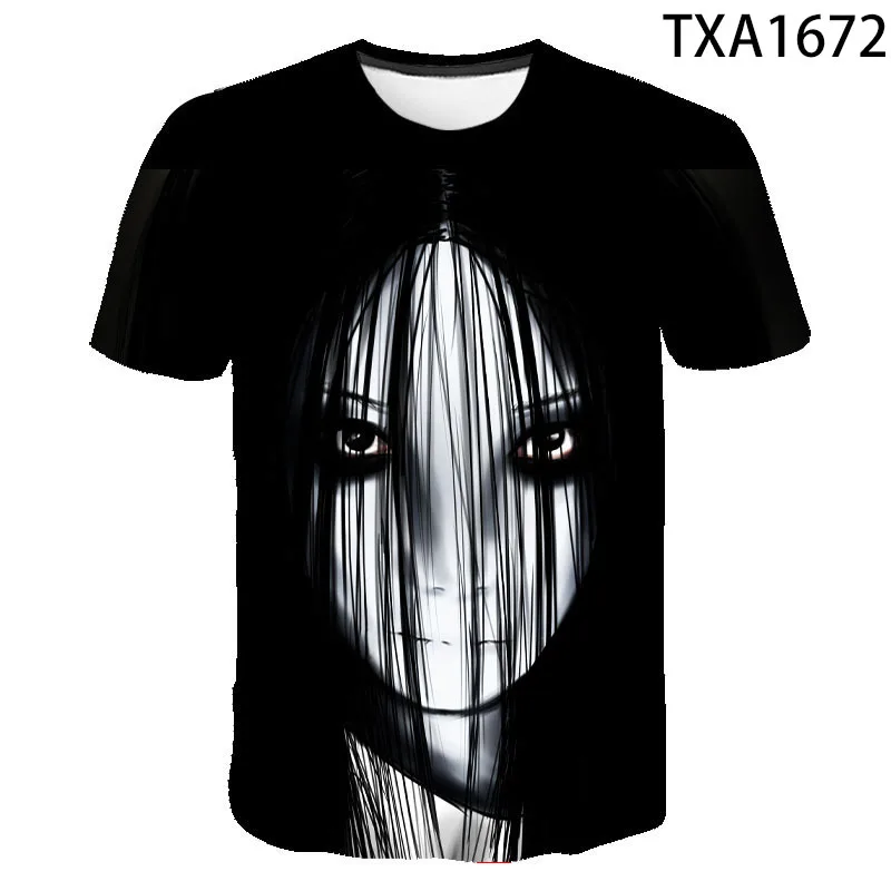 

2020 Ghost Ii T-shirt The Japan Girl Horror Movie Ring Creature Phantom Grudge Fashion Men Women T Shirt Gothic 3D Tops Tee