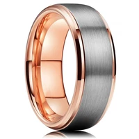 8mm men rings stainless steel unisex ring simple wedding engagement for women party gift jewelry accessories