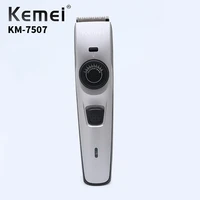 kemei km 7507 professional hair clipper rechargeable electric trimmer mens hair clipper quality material hairdressing supplies