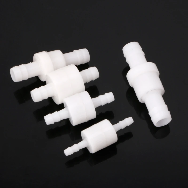 

Plastic One-Way Non-Return Water Inline Fluids Check Valves For Fuel Gas Liquid 3mm/4mm / 5mm/6mm / 8mm / 10mm/ 12mm