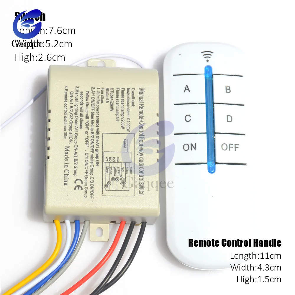Беспроводной Выключатель с дистанционным управлением ВКЛ./ВЫКЛ. 220 В цифровой