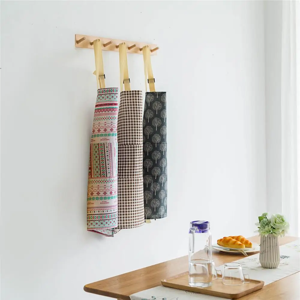 Регулируемый маслостойкий хлопчатобумажный фартук для кухни Модный