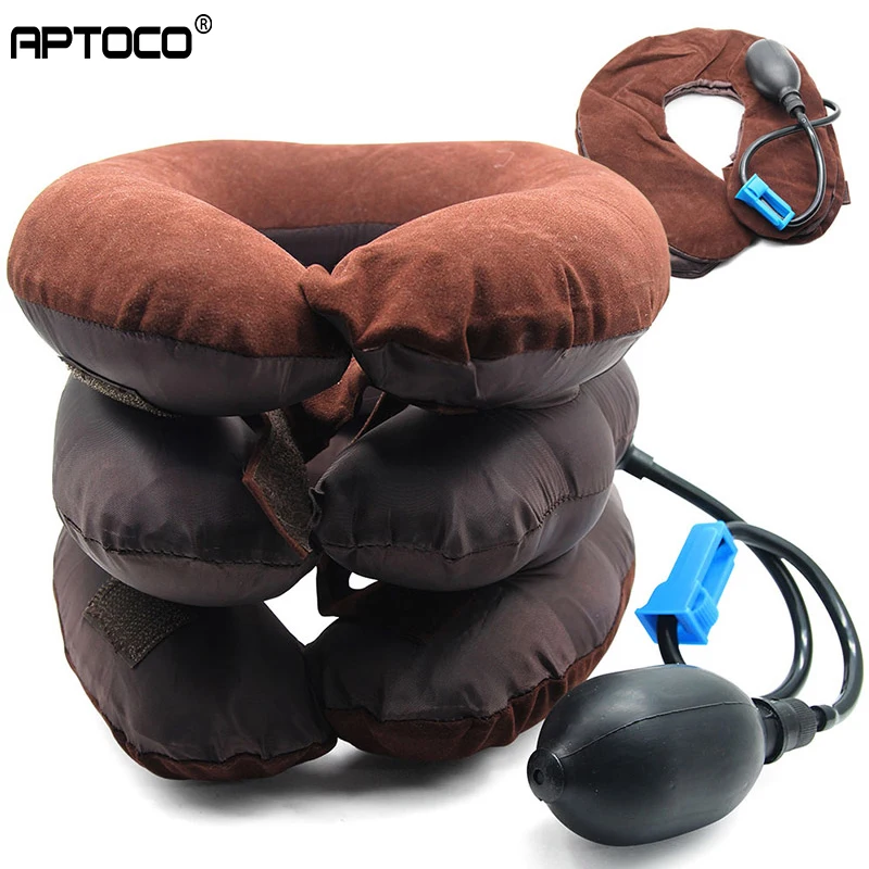 Надувная воздушная подушка массажер для шеи и растягивающее устройство массажа