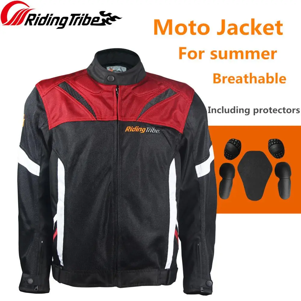 Мужская Летняя мотоциклетная куртка воздухопроницаемая с защитой от