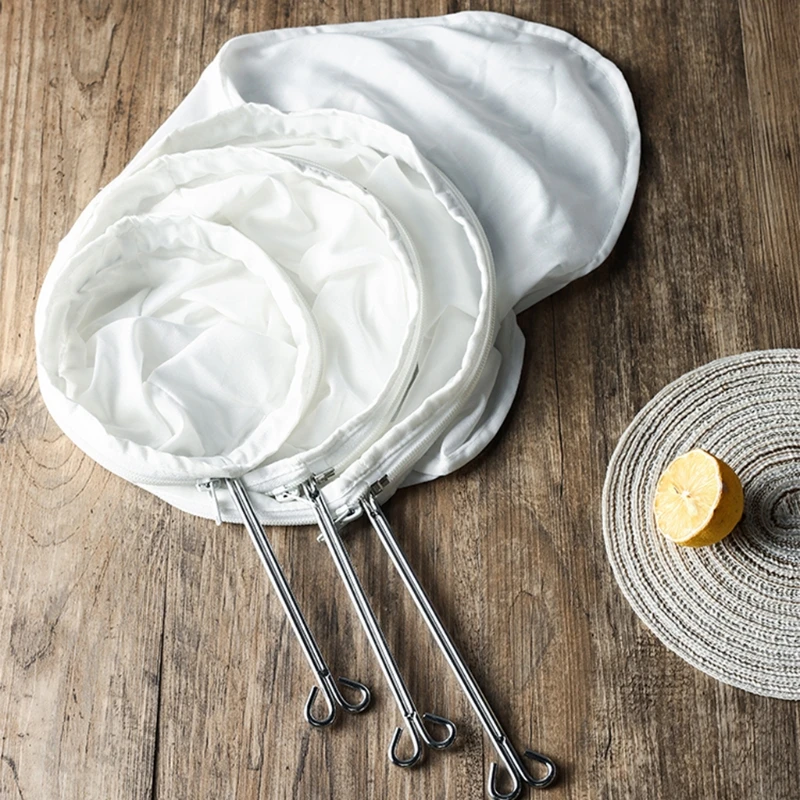 

Replacement Coffee Tea Filter Bags All Purpose Food Strainer Fine Mesh Cheese Multiple Usage Reusable Bag with Zipper