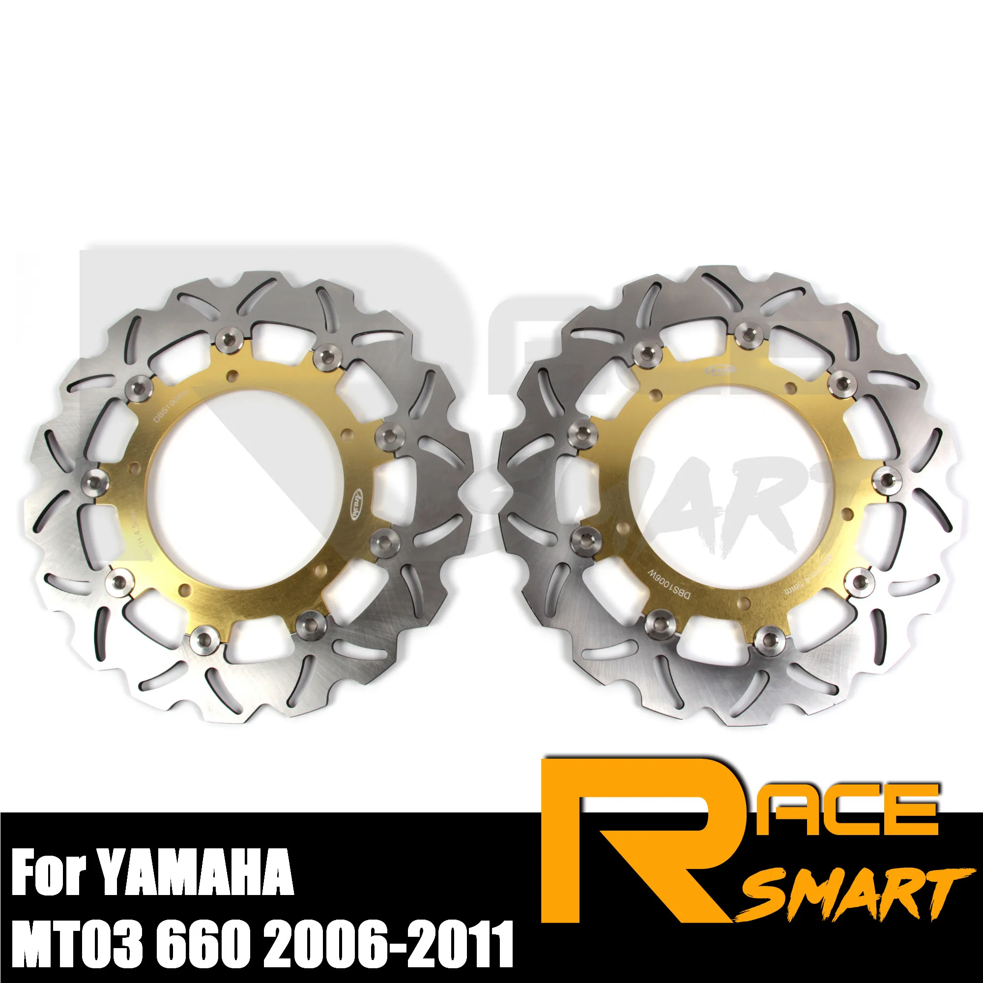 Передние тормозные диски для мотоциклов YAMAHA MT03 660 2006 2011 MT 03 2007 2008 2009 M T 0 3|Тормозные
