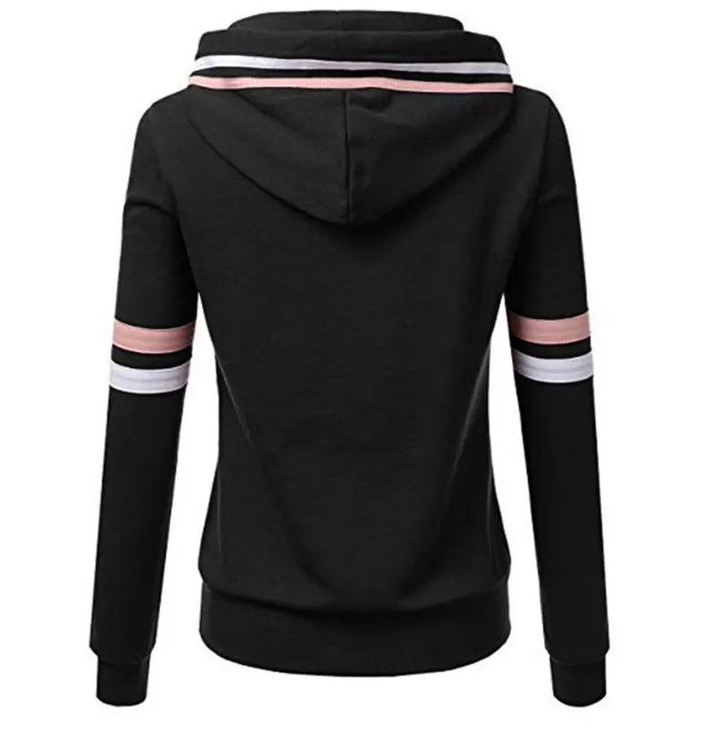 Женская толстовка с капюшоном толстовки осень-зима длинным рукавом на молнии