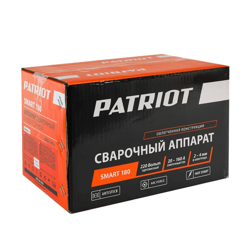 Inverter welding machine Patriot Smart 180 MMA Welding equipment Arc Welders Tools 3 in 1 deko Laser | Инструменты