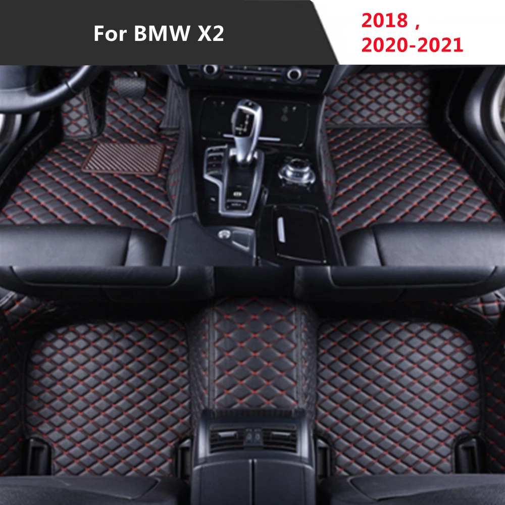Кожаный Автомобильный напольный коврик под заказ для BMW X2 (2018 2020 2021 года) Стайлинг