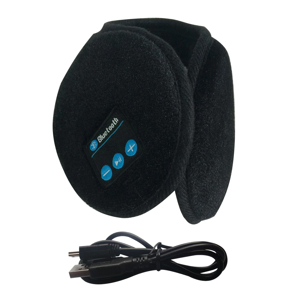 

Wireless HD Stereo For Walking Running Skiing Headphones Winter Handfree Bluetooth Earmuffs Built-in Speaker Headset Ear Warmer
