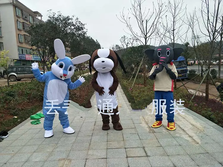 

Costume Easter Bunny Rabbit Dog Elephant Mascot Costumes Halloween Fancy Dress Adults New Mascot Costume