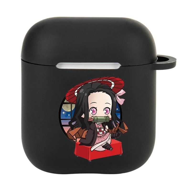 

Demon Slayer Kimetsu No Yaiba Anime Silicone Headphone Case for Airpods 1/2 Earphone Soft Protector Apple Airpods Covers Cases