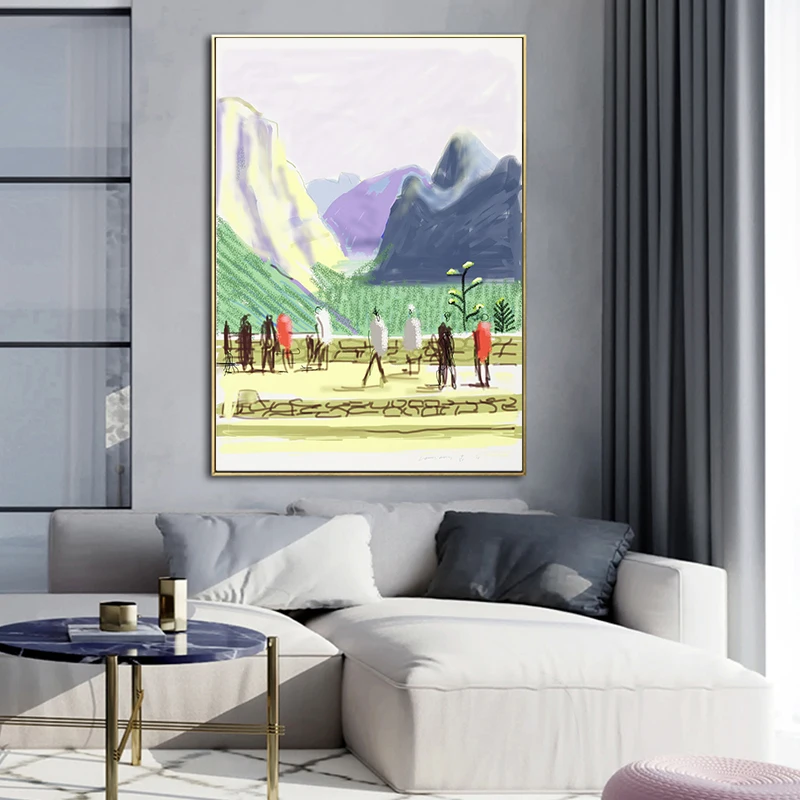 Дэвид хокни больший брызговик на заказ популярный новый художественный постер