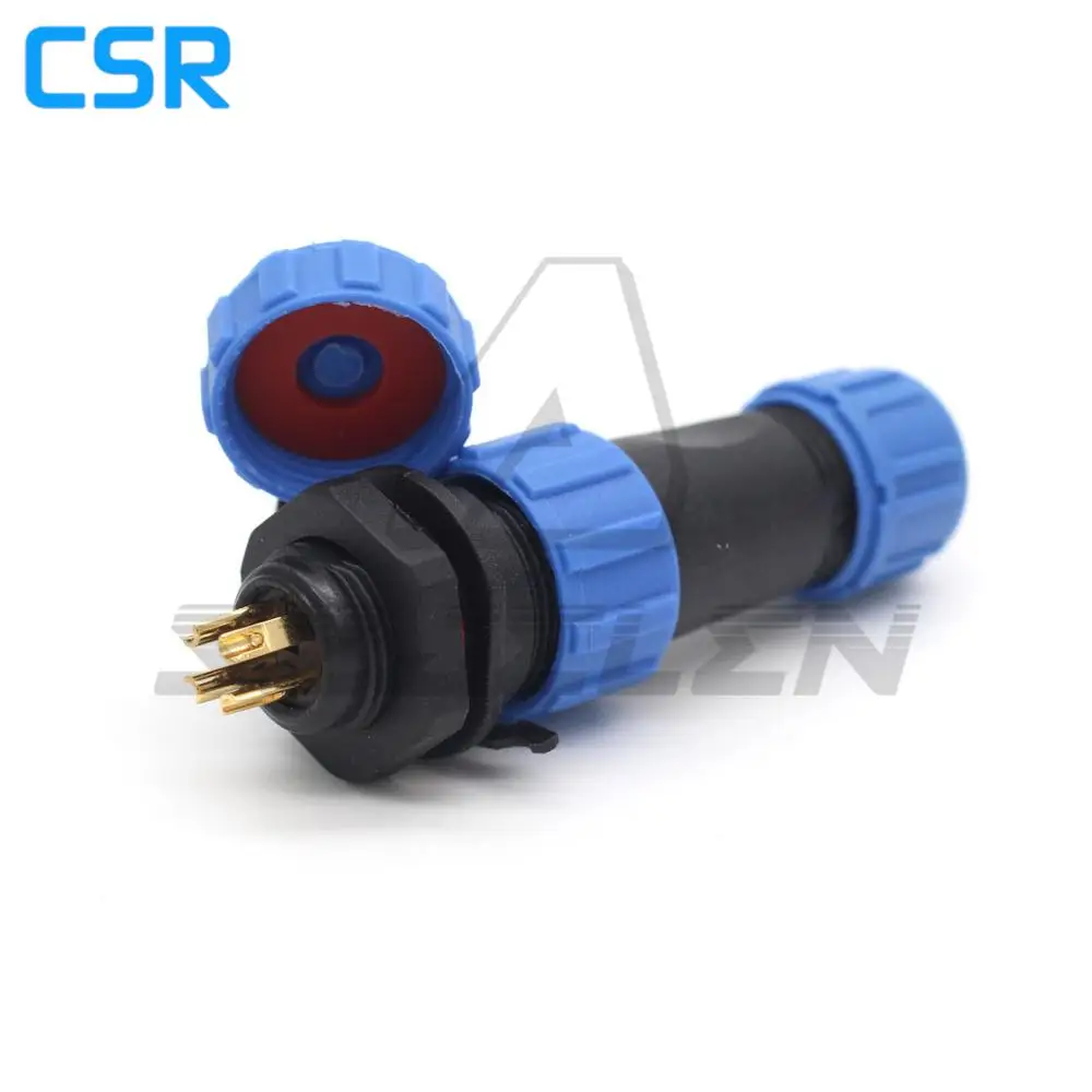 Водонепроницаемый 4 контактный разъем SP13 IP68 автомобильные электрические разъемы