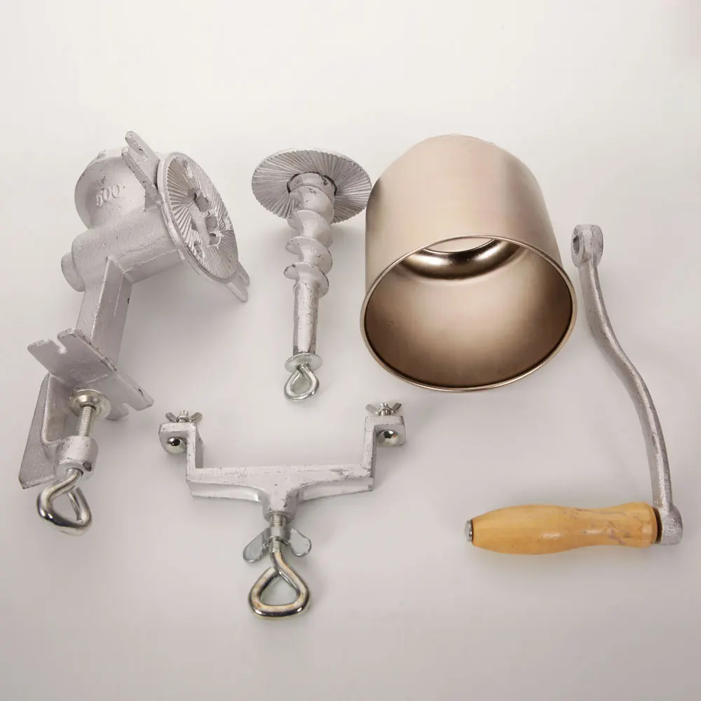 

500# Home Use Hand Cranking Operation Grain Grinder Silver US Stock