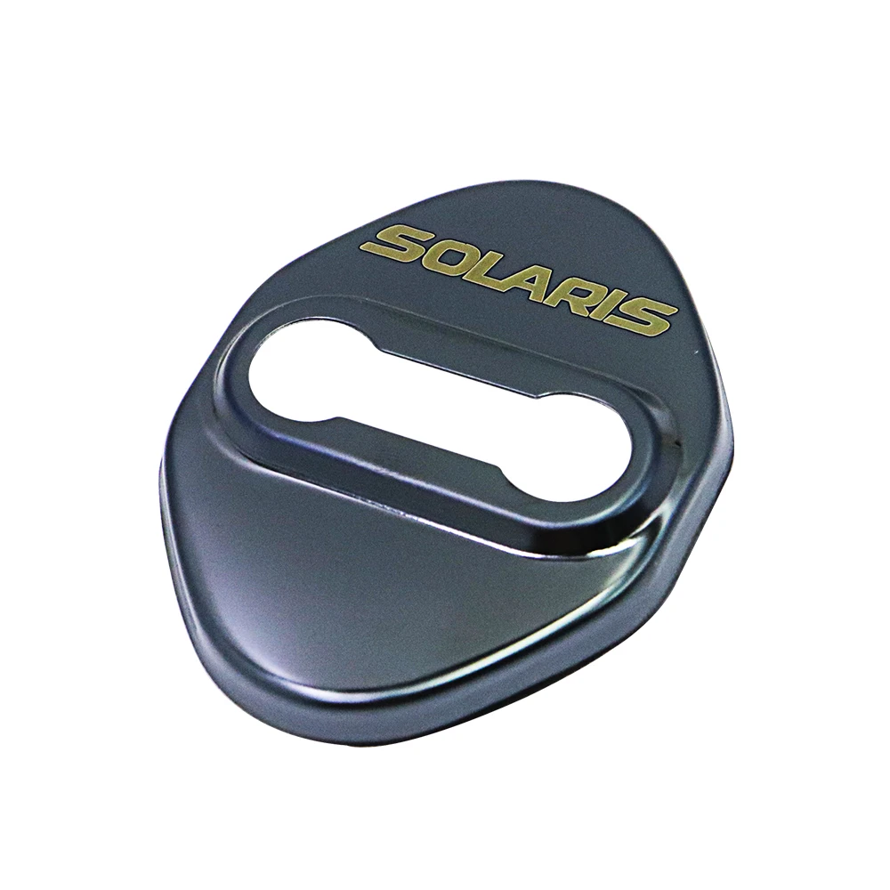 

4pcs Car styling stainless steel car Door lock cover For hyundai solaris 2010-2016 2017-2020 accessories